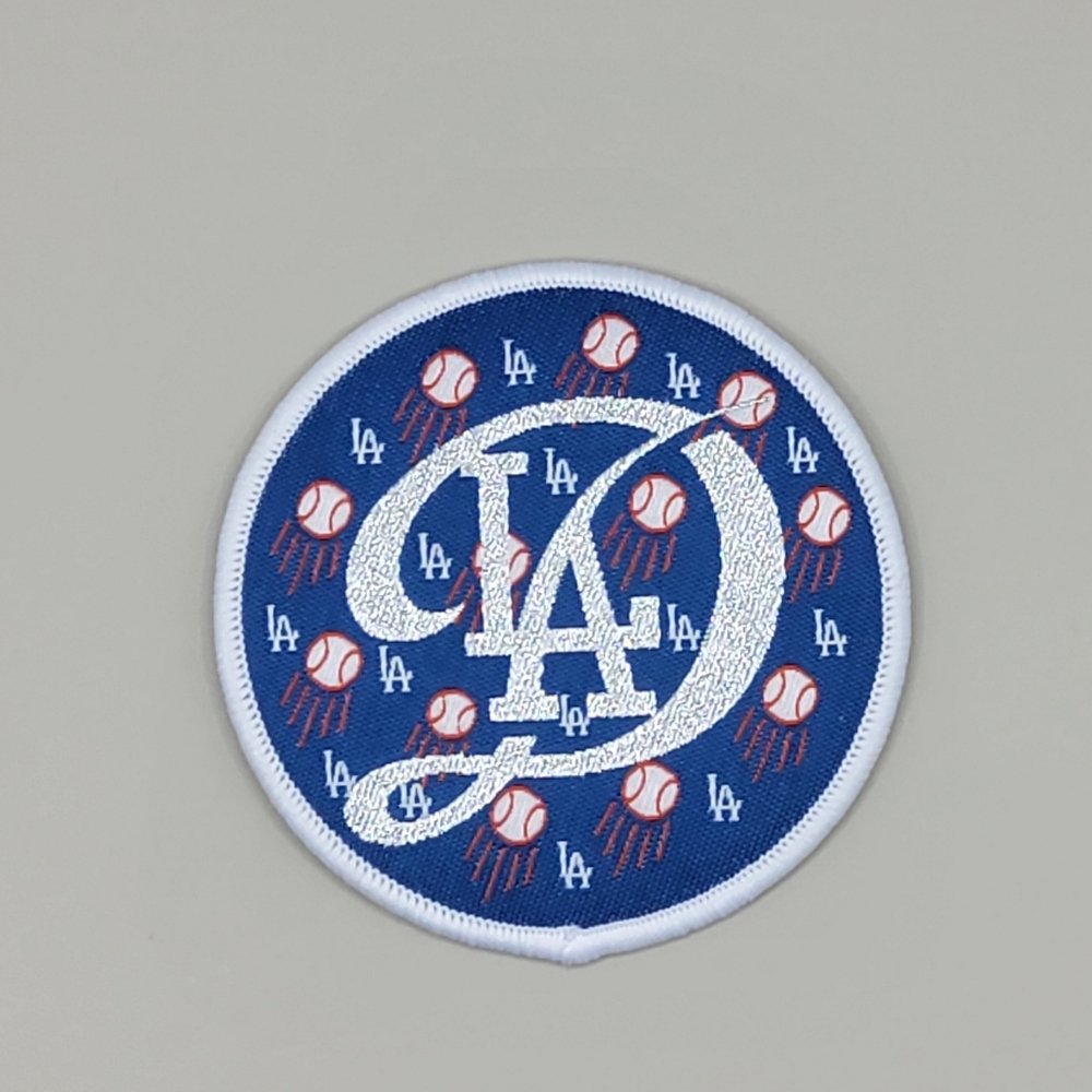LA City Dodgers Baseball Iron-on Patch 2.5"